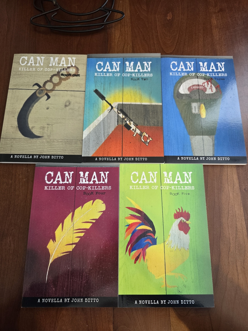 Can Man Novella Set - Colorful Paperback Book Collection, Like New - SIGNED!